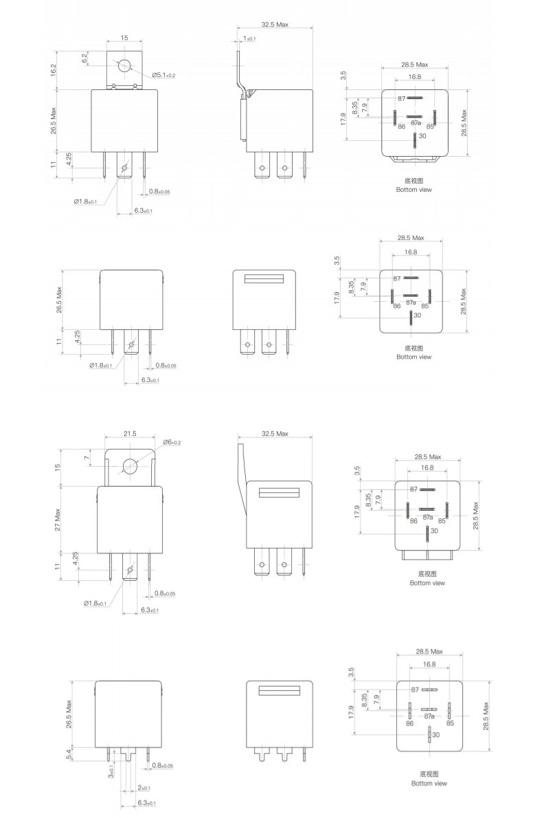 General Purpose With Bracket Automotive Power Relay